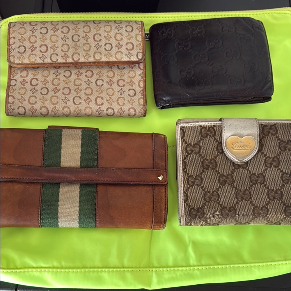 Celine and Gucci luxury Wallet Collection